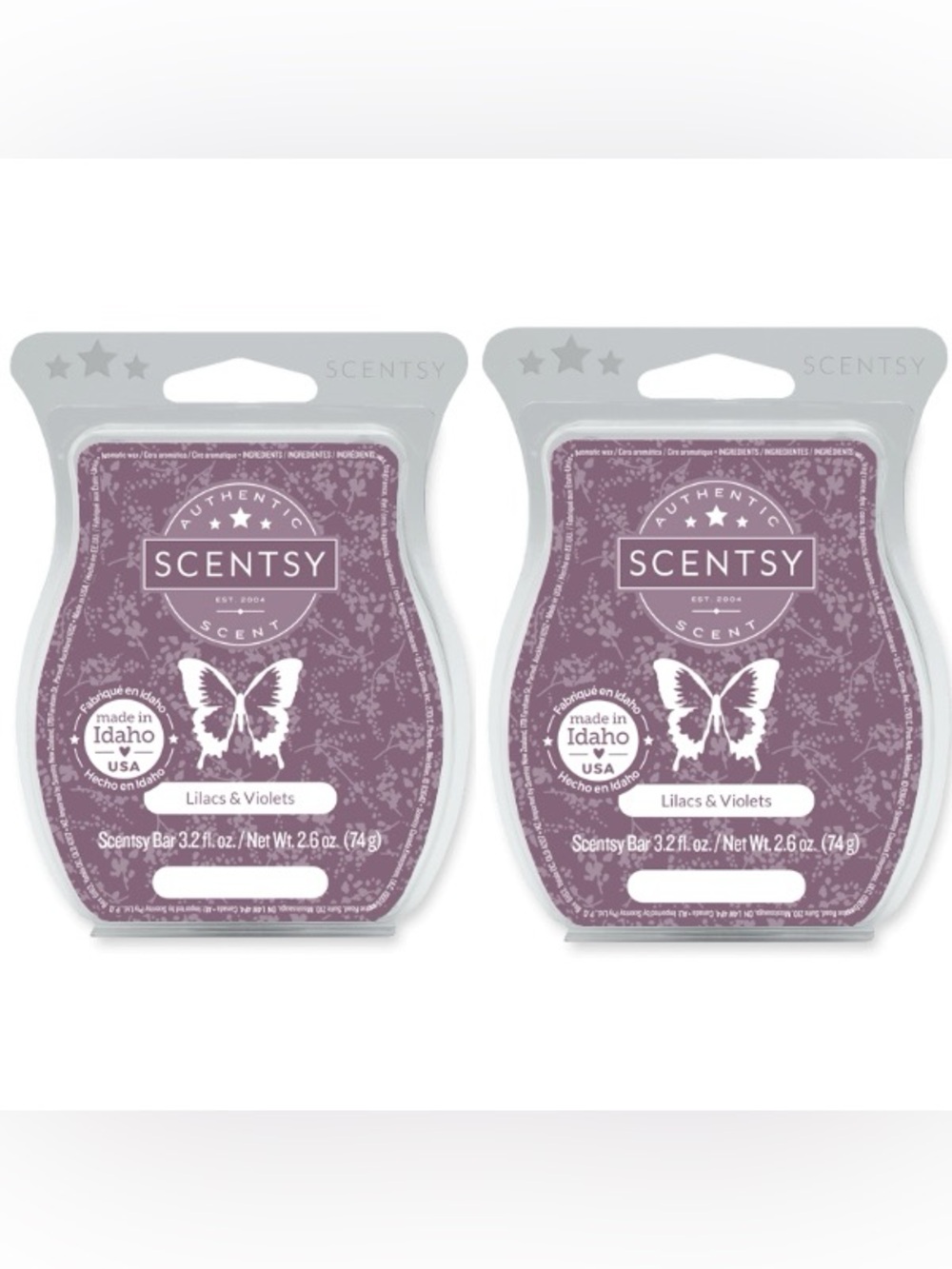 Scentsy Lilacs & Violets Wax Melt Bar - Set of 2